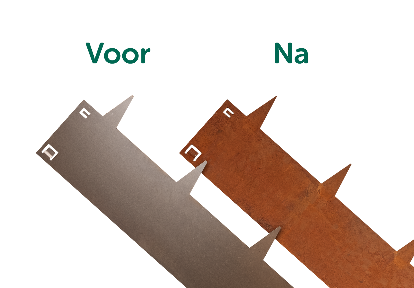 Cortenstahl-Beeteinfassung -