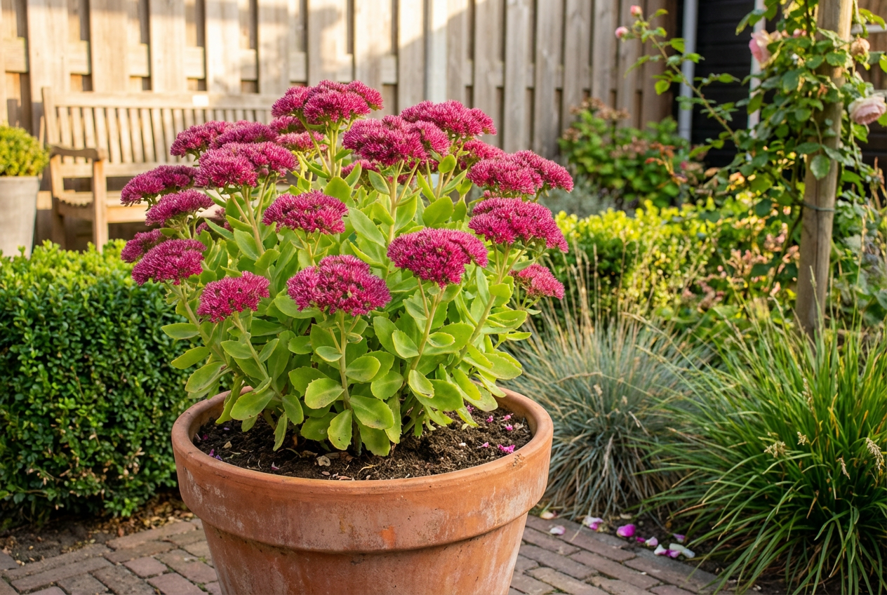 Hemelsleutel (Sedum spectabile 'Brillant') - Tuinplanten