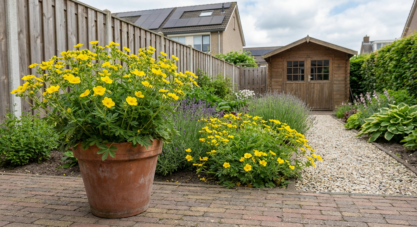 Ganzerik (Potentilla aurea 'Senior') - Tuinplanten