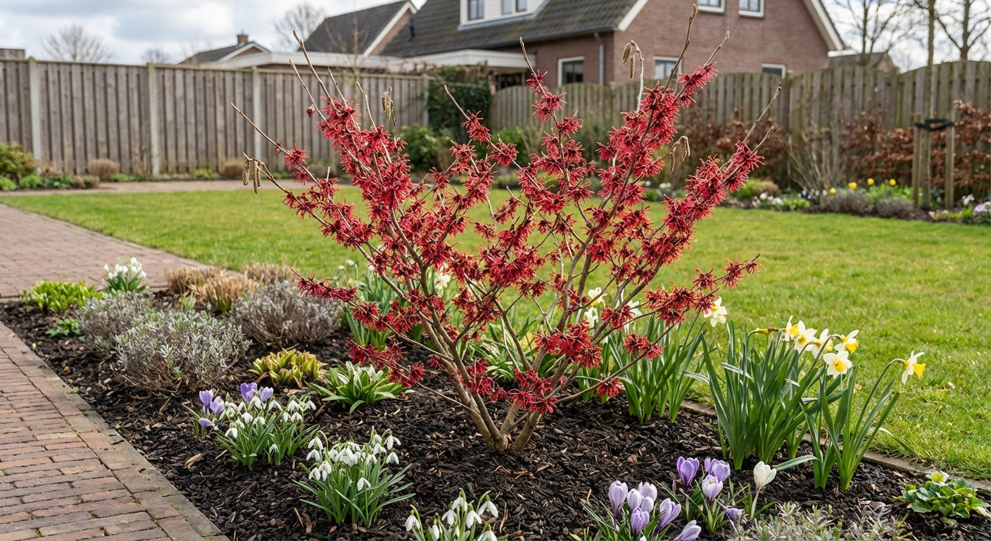 Toverhazelaar (Hamamelis intermedia 'Rubin') - Heesters