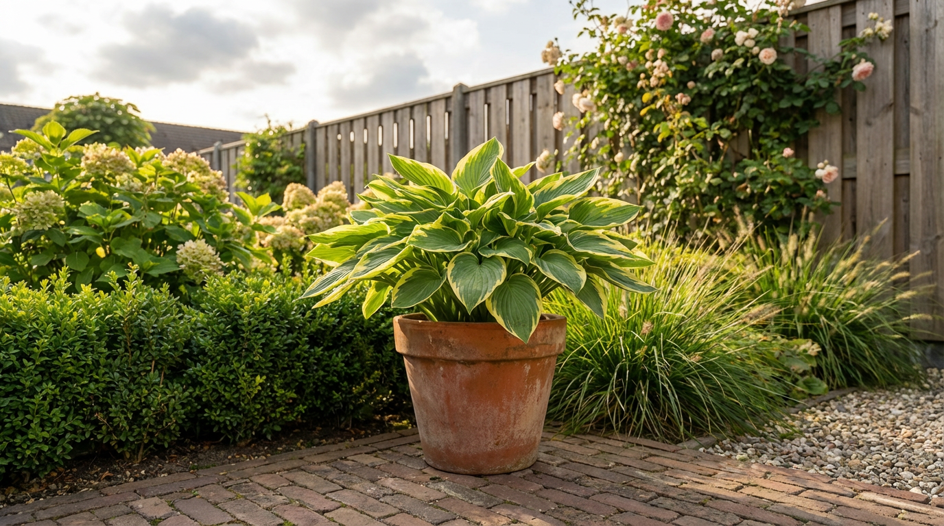 Herzlilie (Hosta' Fortunei Aureomarginata')