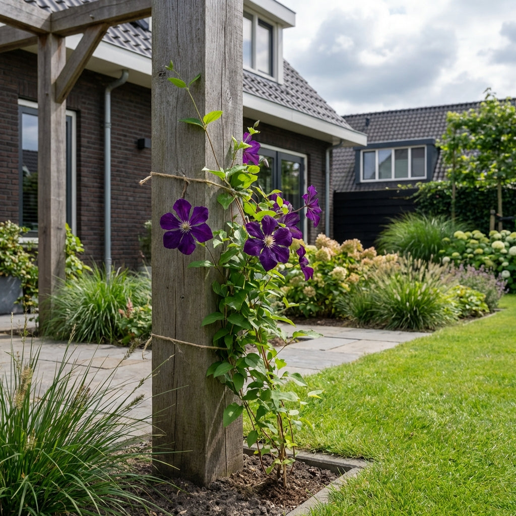 Klimplant Clematis vit. Etoile Violette (Bosrank) - Klimplanten