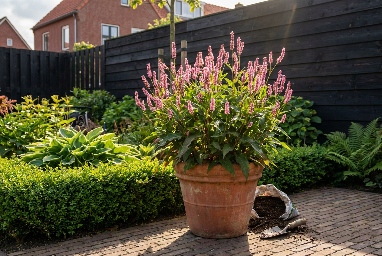 Duizendknoop (Persicaria ampl Pink Elephant) - Tuinplanten