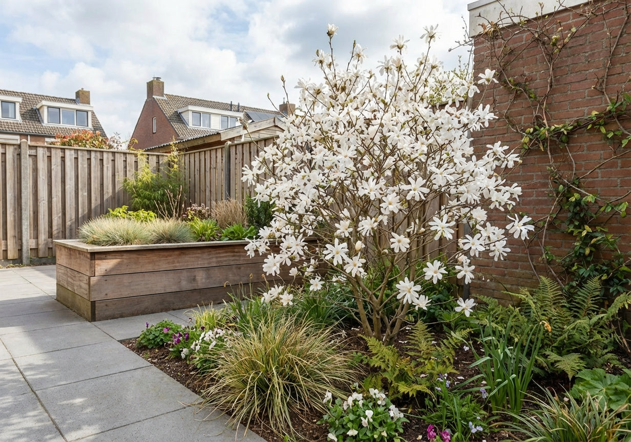 Stermagnolia als struik (Magnolia stellata) - Groenblijvende struiken
