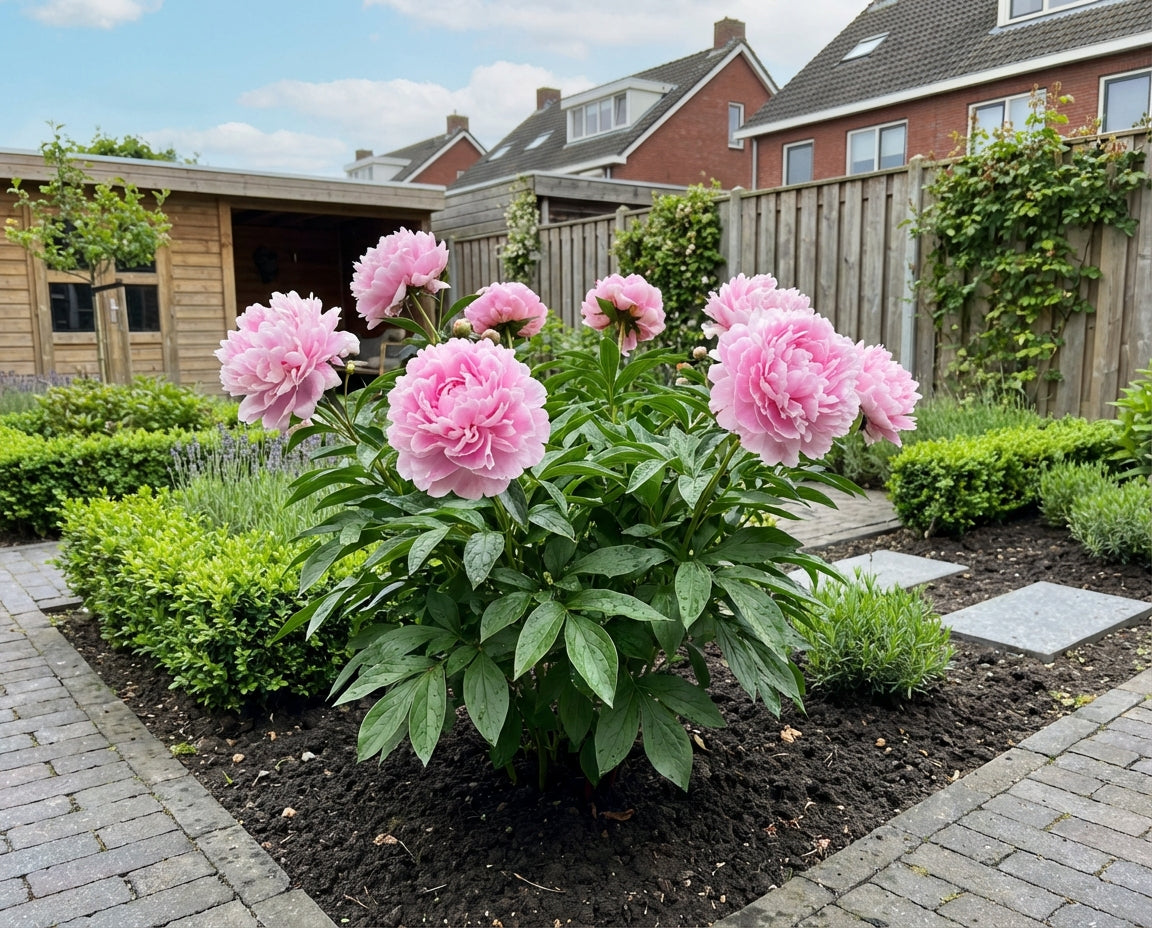 Pioenroos (Paeonia (L) 'Sarah Bernhardt') - Tuinplanten