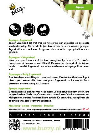 Asperge Argenteui - Zaden
