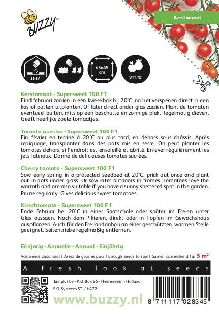 Kerstomaat Supersweet 100 F1 - Zaden