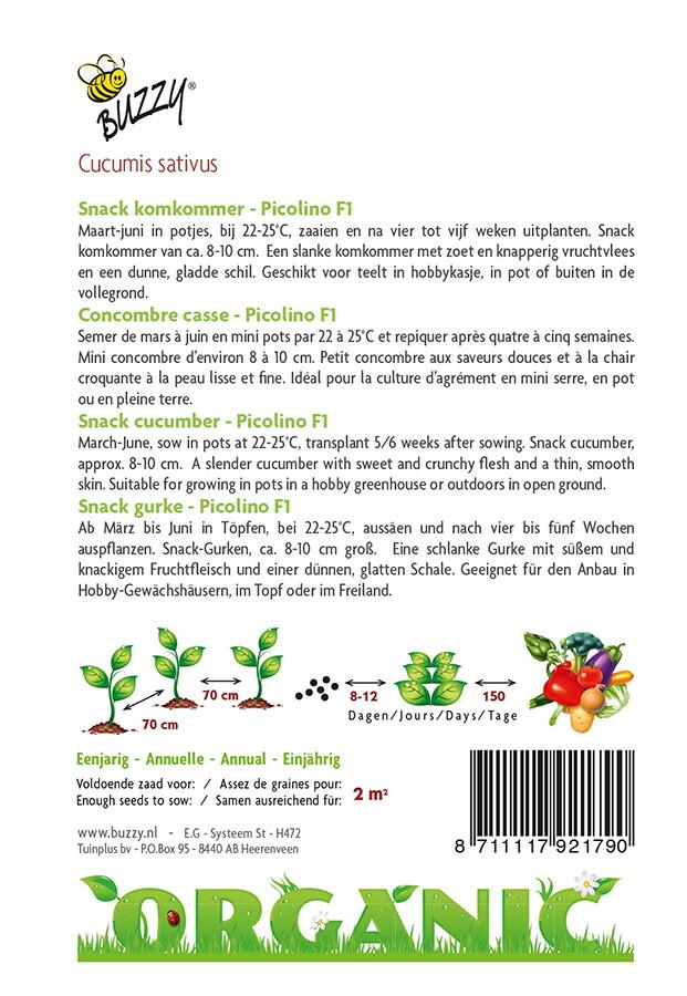 Snackgurke Picolino F1 (BIO) - Samen
