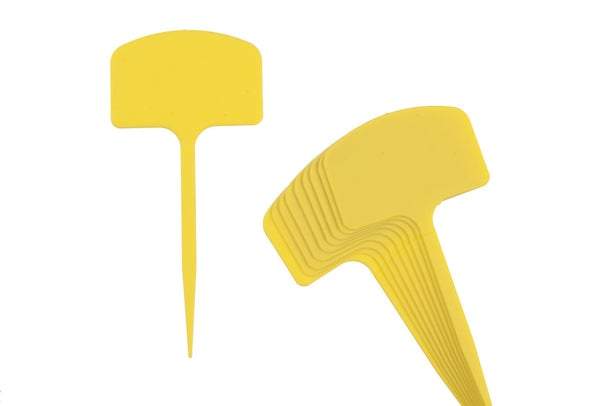 Pflanzenetiketten Kunststoff gelb H12,5cm Set à 10 Stück - Anzuchtbedarf