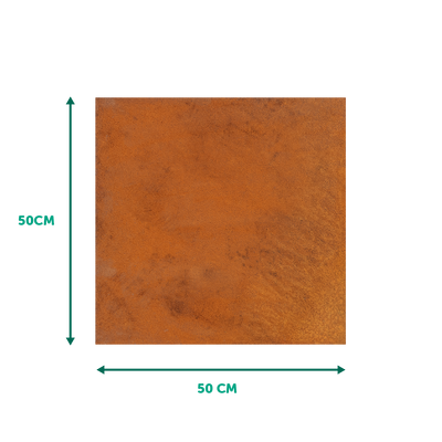 Trittstein aus Cortenstahl, 50 x 50 cm