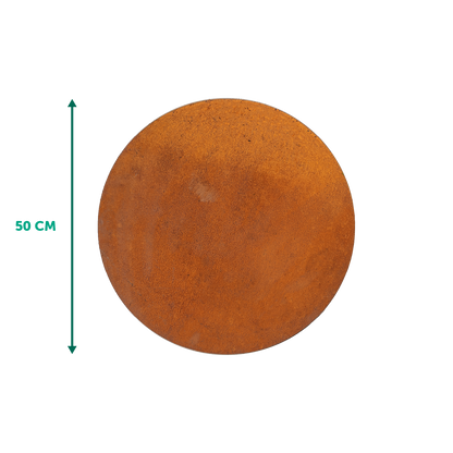 Cortenstaal staptegel rond Ø50cm - borderranden