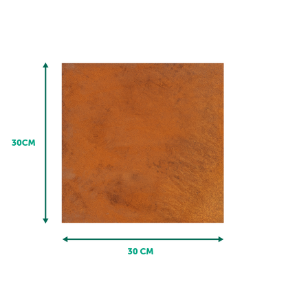 Cortenstaal staptegel 30x30cm - borderranden