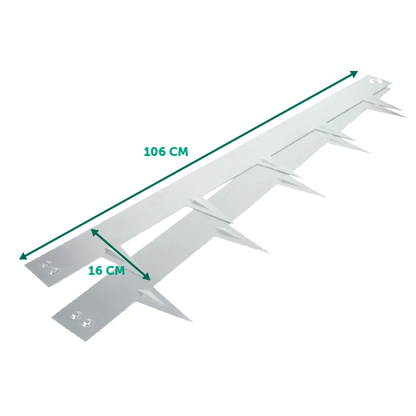 Gegalvaniseerde kantopsluiting borderrand, 106x16cm - 