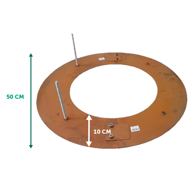 Baumring aus Cortenstahl