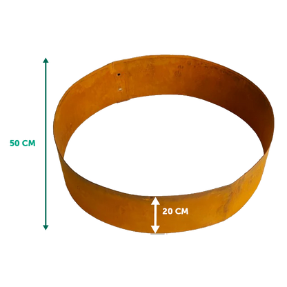 Kantopsluiting boomring - borderranden