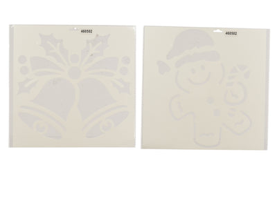 Feestelijke Kerst Raamstencils Set – 38 × 38 cm