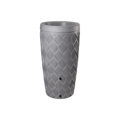 Regenfass, wellenförmig, taupefarben kariert, 240 l