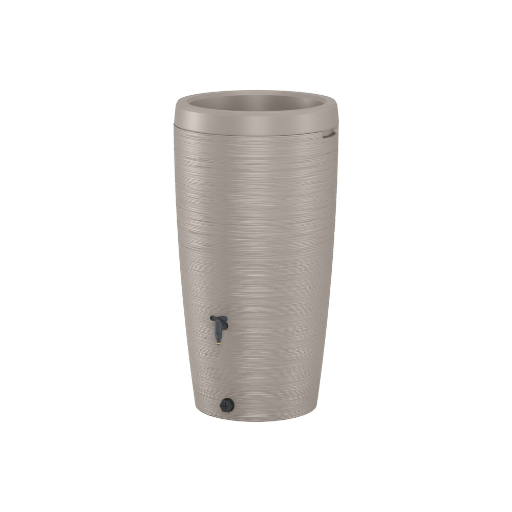 Regenton wave taupe houtnerfstructuur 240L - 