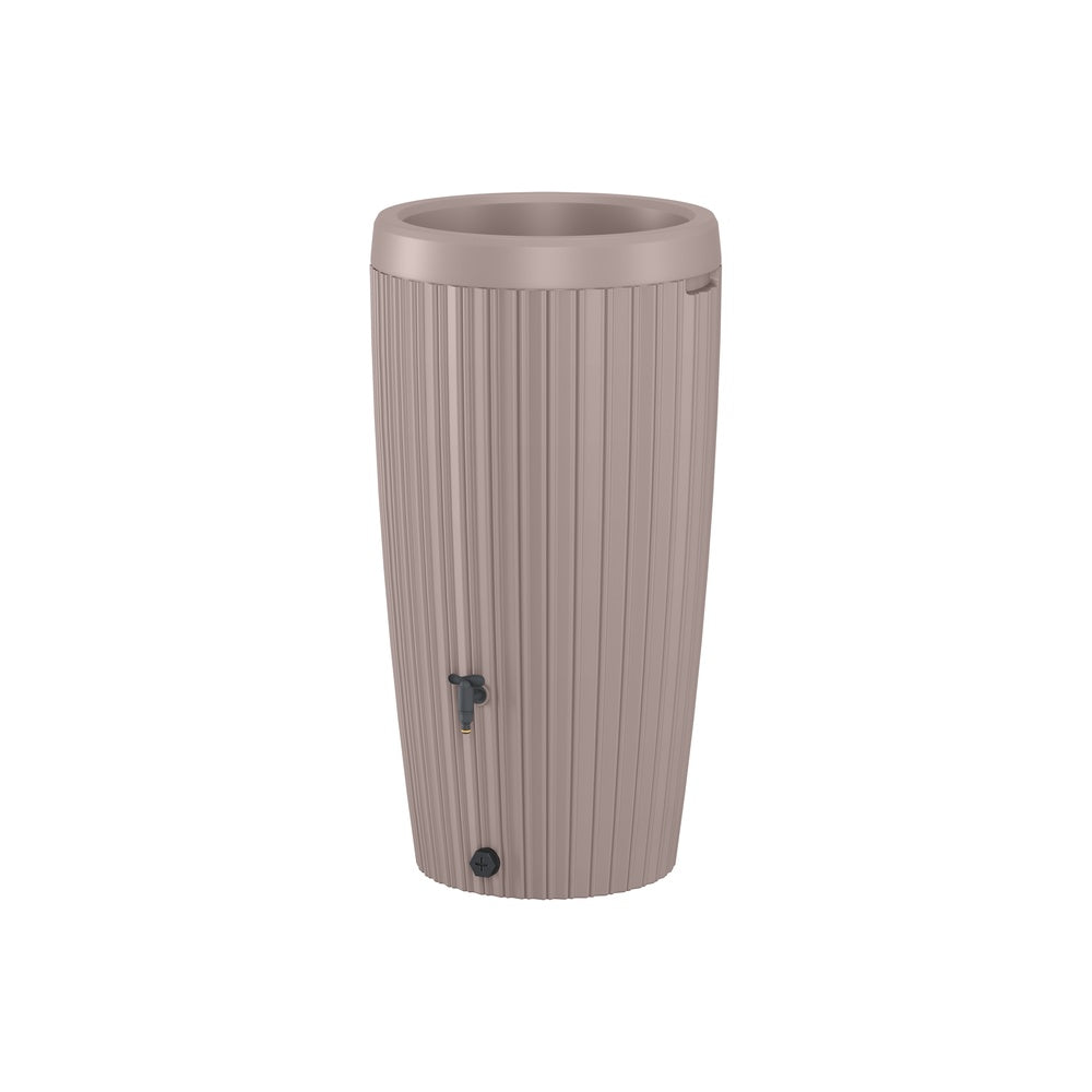 Regenton grijs taupe gestreept 240L - 