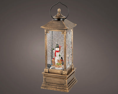 Sneeuwbol Lantaarn – Goud – LED – 28,5 cm