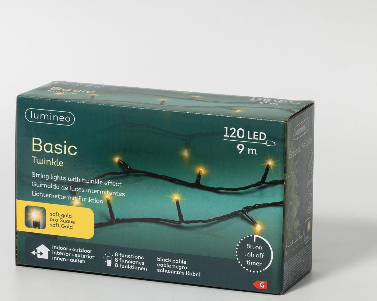 Kerstverlichting Zwart & Soft Gold - 900 cm - Basic - foto 2