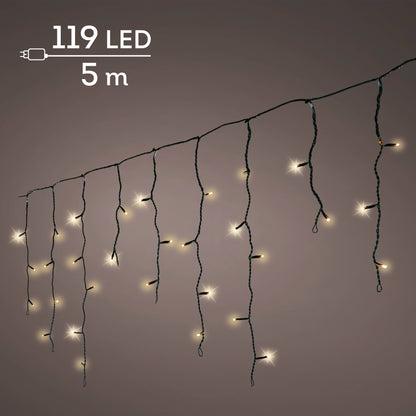 IJspegelverlichting LED Soft Gold - 5 m - 119 LED - 8 functies