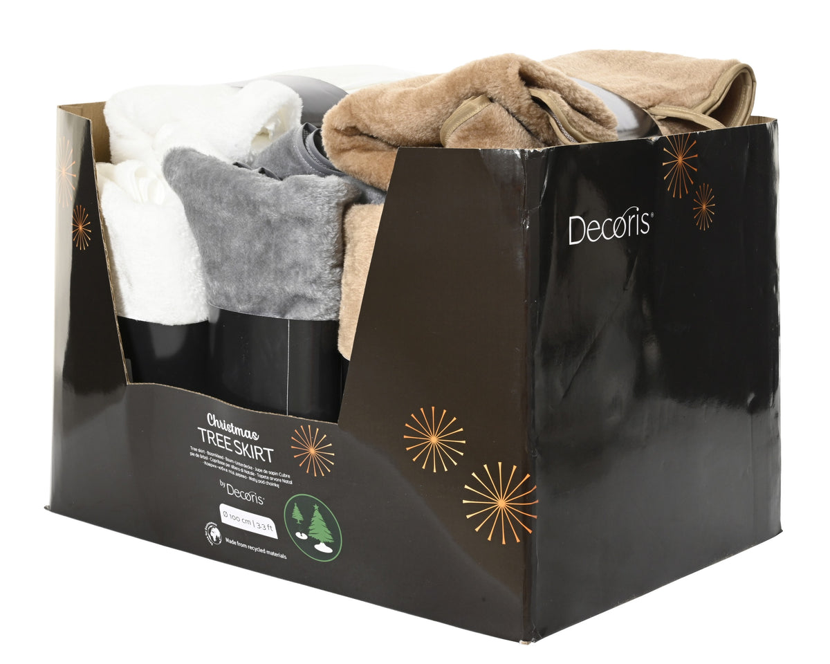 Kerstboomrok - Ø 100 cm - Bruin - Faux Fur - foto 2