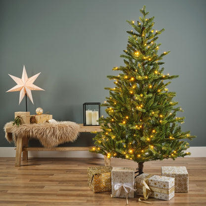 Kunstkerstboom Allison - 150 cm - Groen - Verlicht - Everlands - foto 5