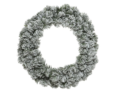 Kerstkrans Imperial Besneeuwd - Ø 50 cm - Groen/Wit