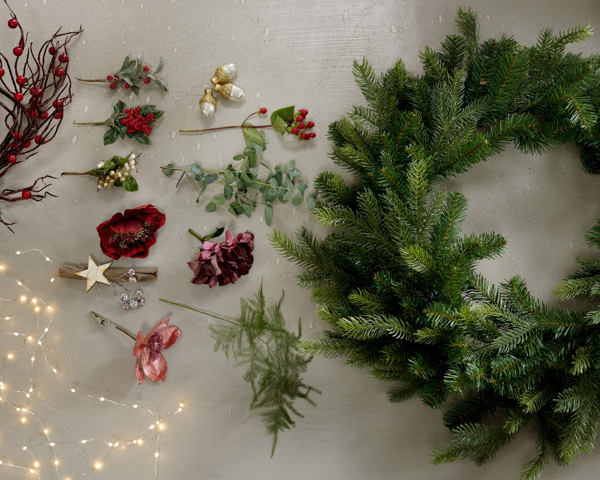 Kerstkrans Grandis - Ø 50 cm - Groen - Binnen/Buiten - foto 2