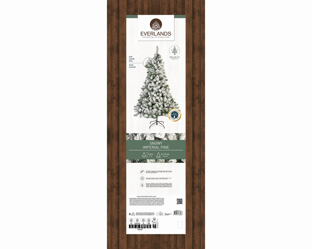 Kunstkerstboom Imperial Pine - Sneeuw - H 180 cm - foto 2