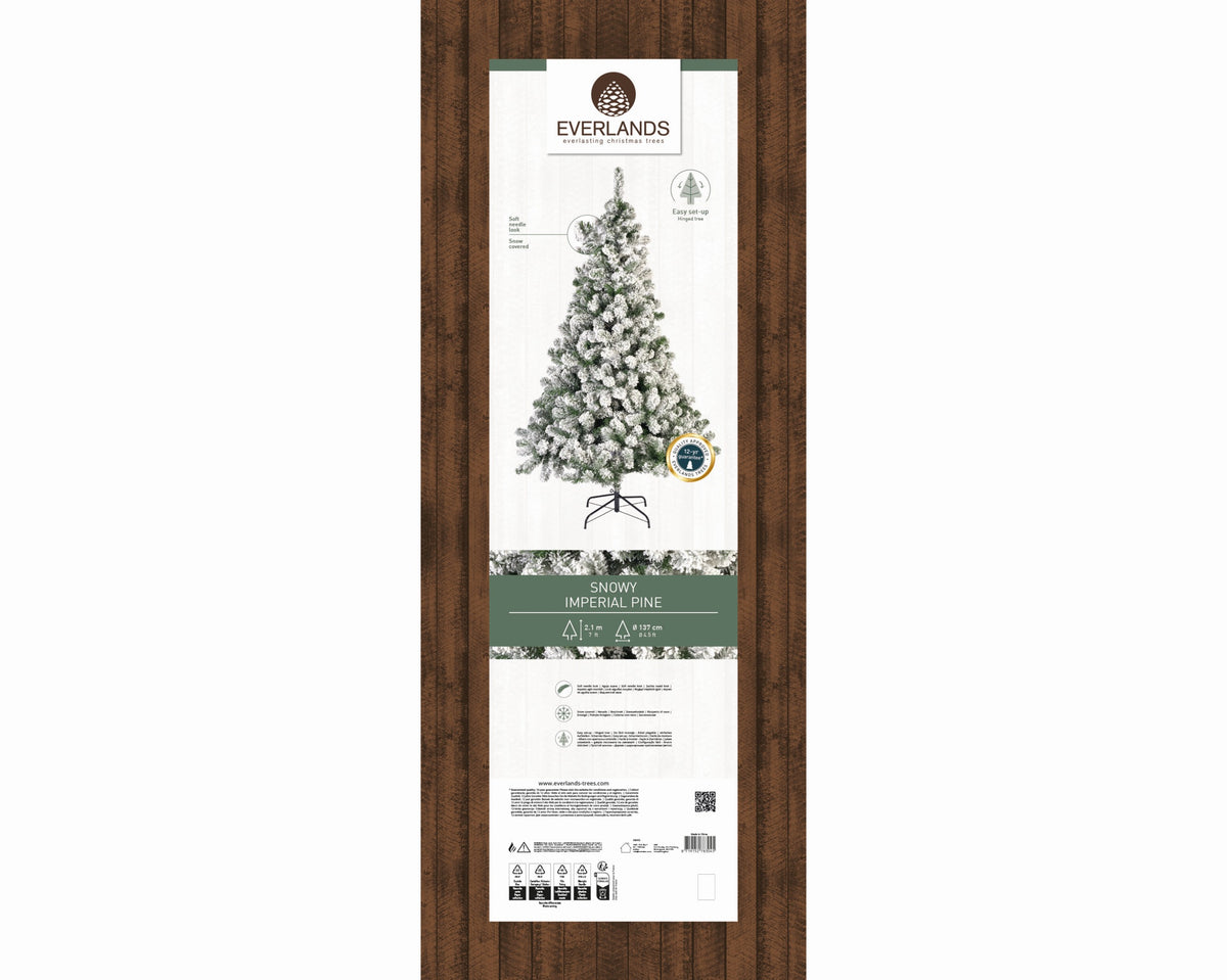 Kunstkerstboom Imperial Pine - Sneeuw - H 210 cm - foto 2