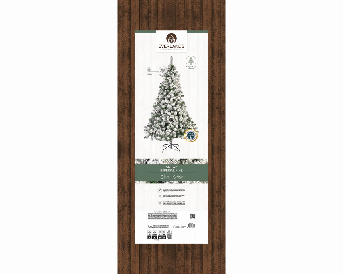 Kunstkerstboom Imperial Pine - Sneeuw - H 240 cm - foto 2