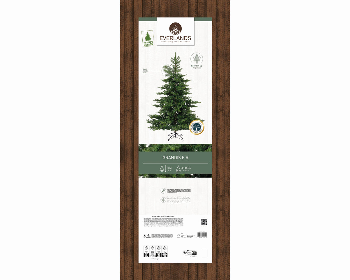 Kunstkerstboom Grandis Fir - H 180 cm - Everlands - foto 3