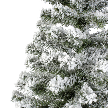 Mini Kunstkerstboom - H 75 cm - Besneeuwd - Jute Zak - foto 3