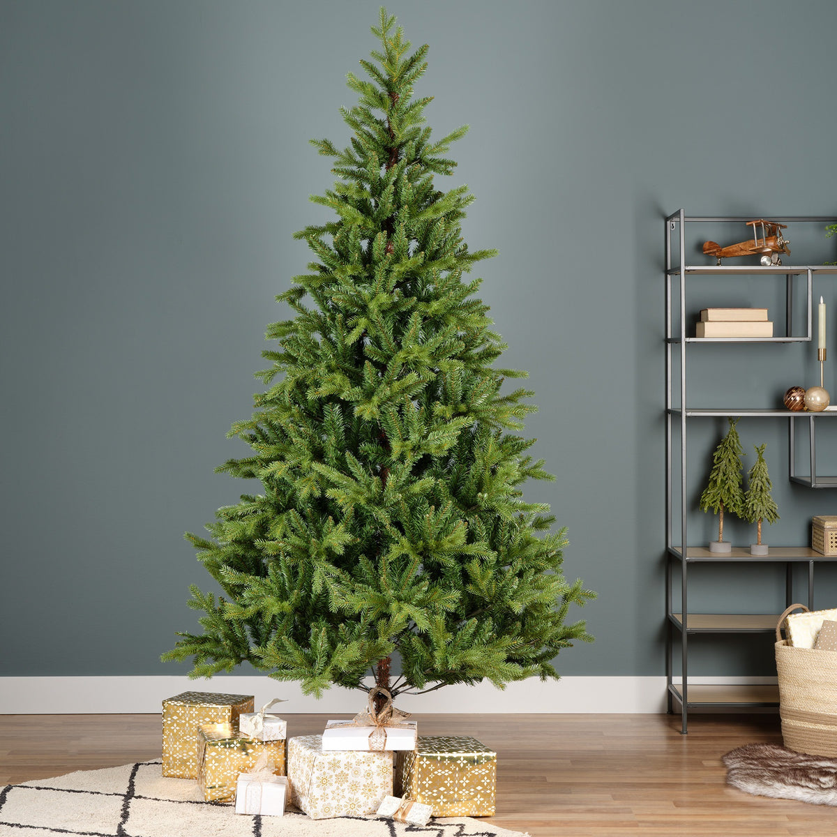 Kunstkerstboom Allison Pine - H 240 cm - Ø 152 cm - Groen - foto 6