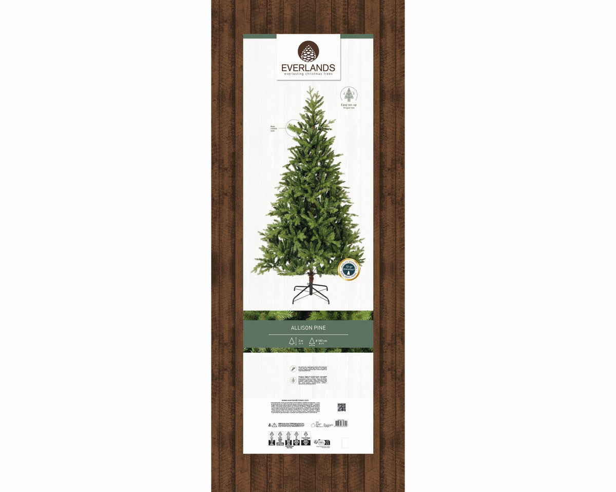 Kunstkerstboom Allison - H 300 cm - Ø 182 cm - Everlands - foto 3