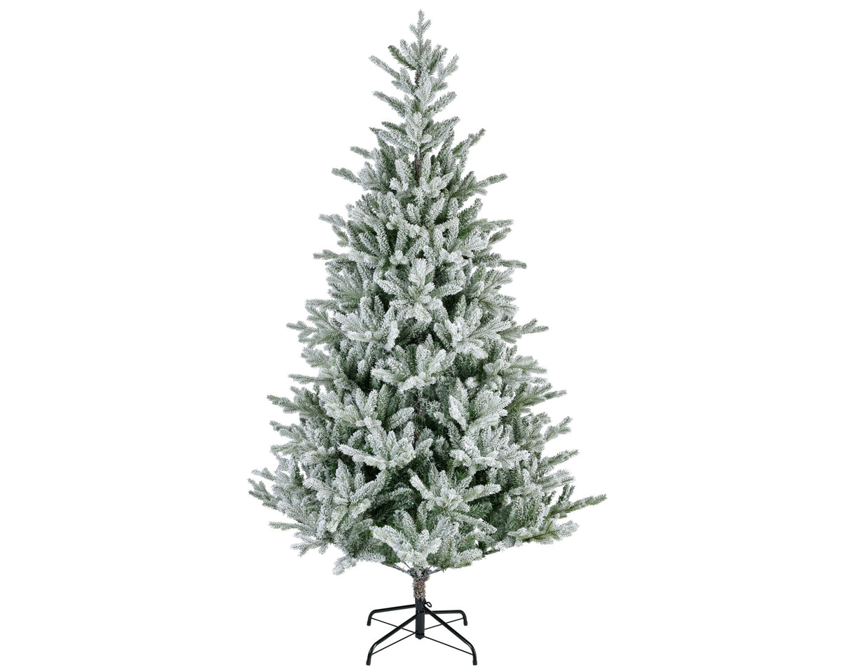Kunstkerstboom Allison - H 180 cm - Groen - Besneeuwd - Everlands