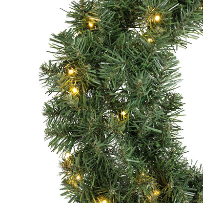 LED Kerstkrans - Ø 60 cm - Groen - 50 LED's - Timer - foto 2