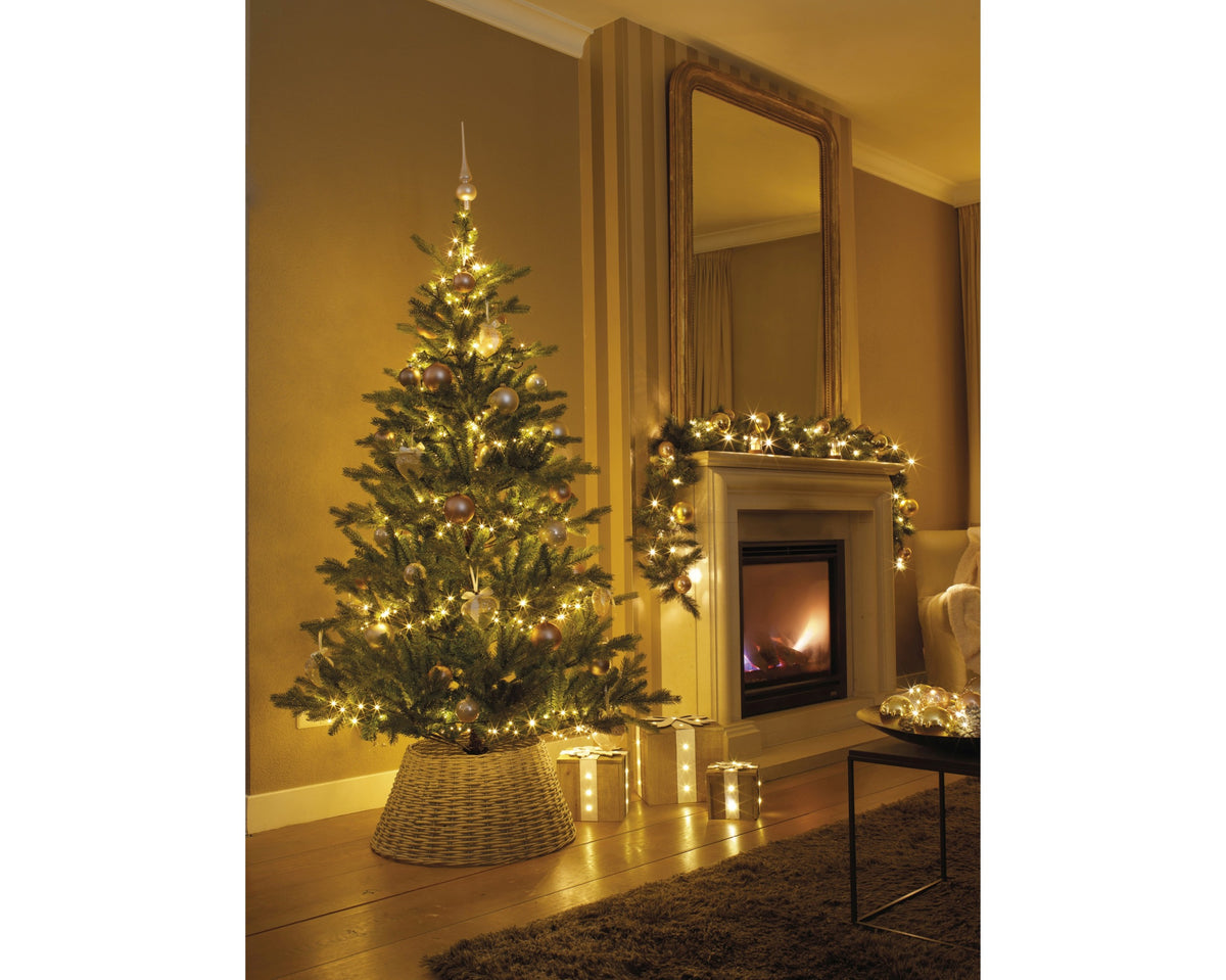 Kerstboomring Wilg - Ø 70 x H 28 cm - Grijs - foto 2