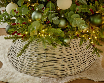Kerstboomring Wilg - Ø 57 x H 28 cm - Grijs - foto 3