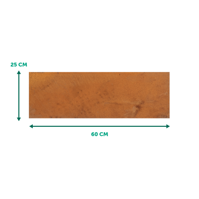 Trittstein aus Cortenstahl, 60 x 25 cm