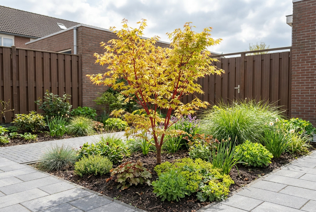 Japanse Esdoorn (Acer palmatum 'Sangokaku') - Japanse Esdoorn