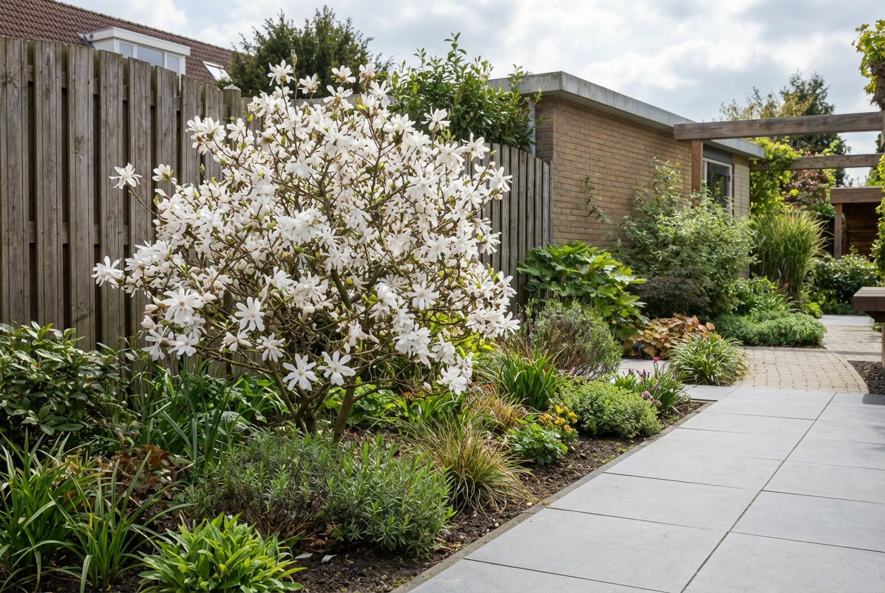 Stermagnolia als struik (Magnolia 'Grandiflora') - Groenblijvende struiken