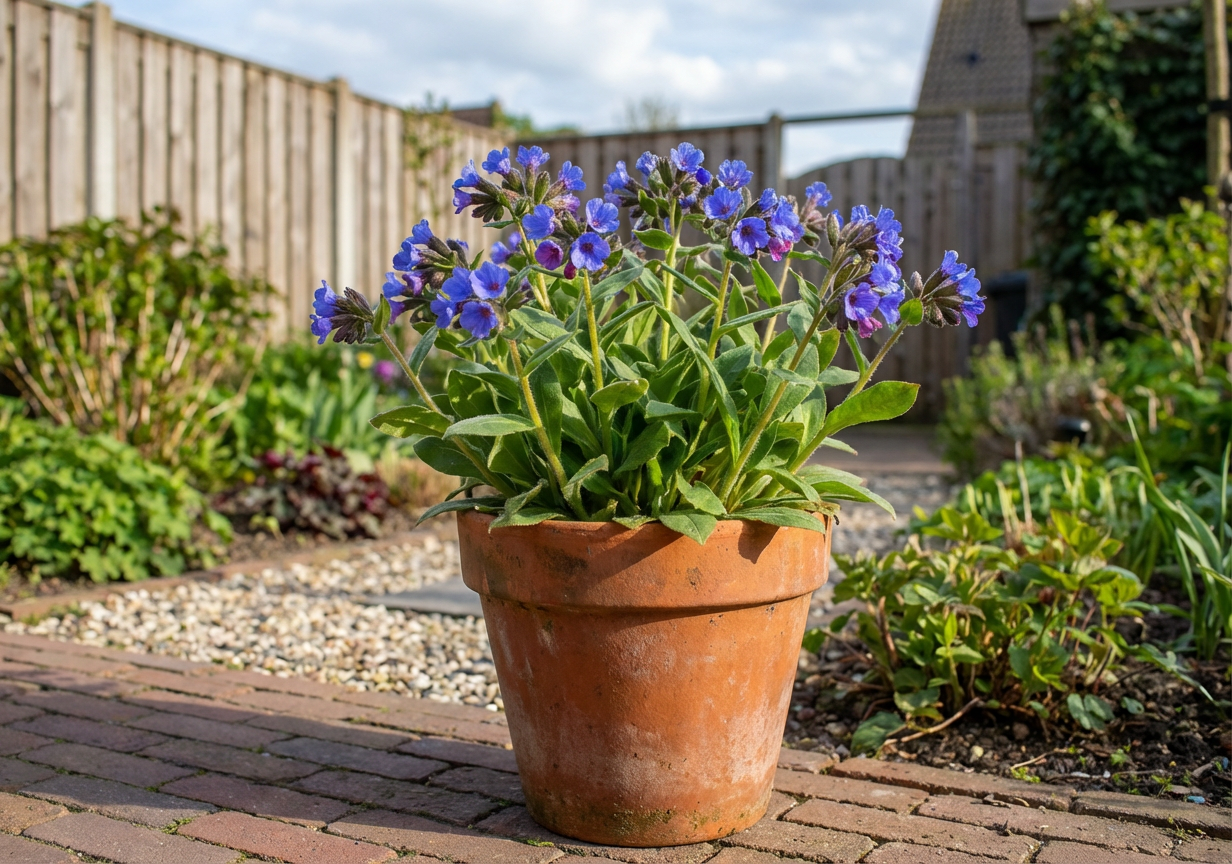 Longkruid (Pulmonaria angustifolia 'Azurea') - Tuinplanten