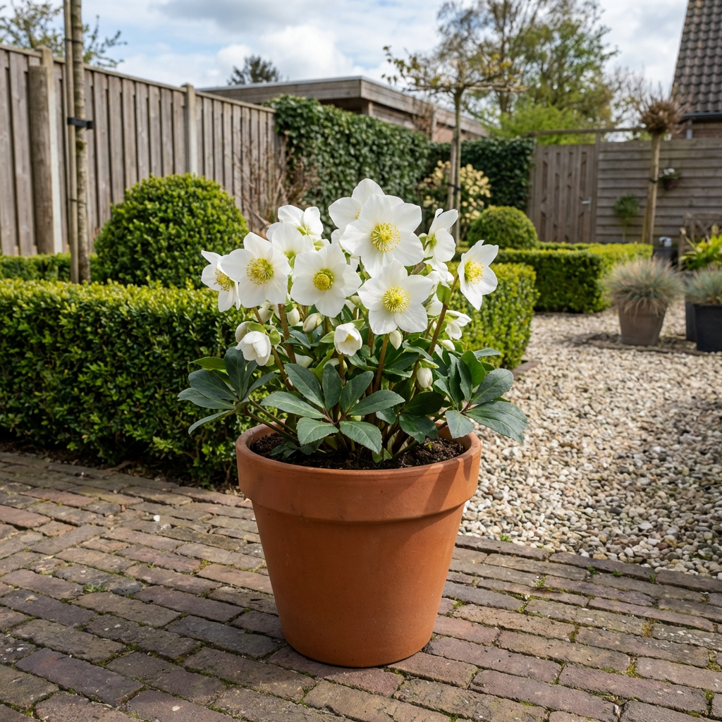 Kerstroos (Helleborus niger) - Tuinplanten