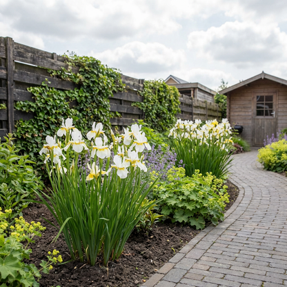 Siberische lis (Iris sibirica 'Snow Queen') - Tuinplanten