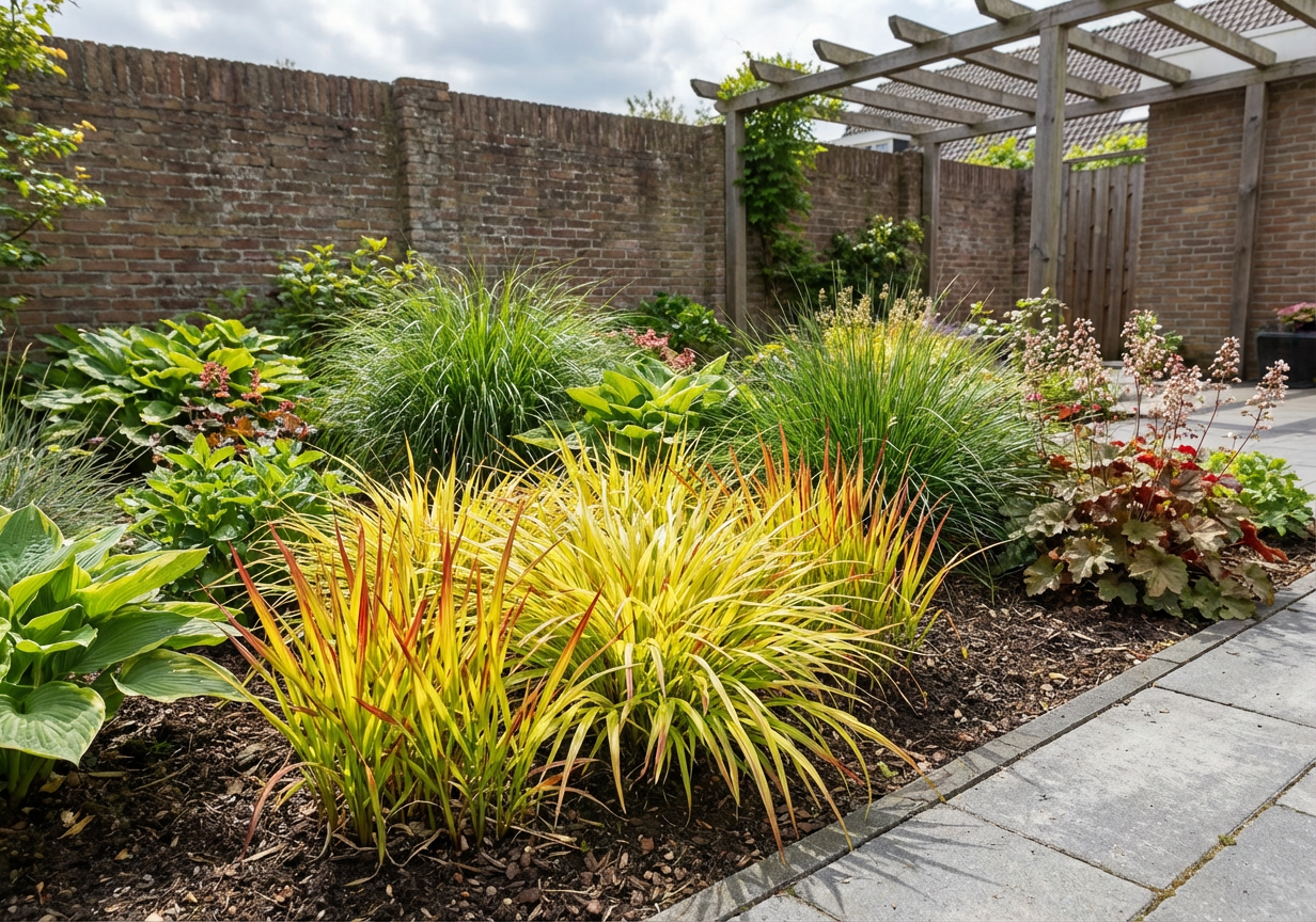 Japans berggras (Hakonechloa macra 'Sunflare') - Japans berggras