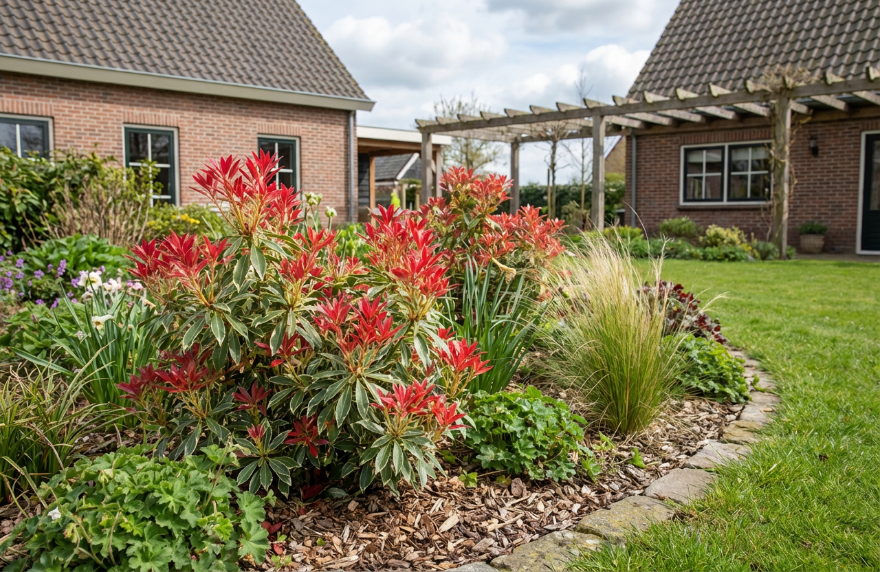 Rock Heather (Pieris 'Flaming Silver')