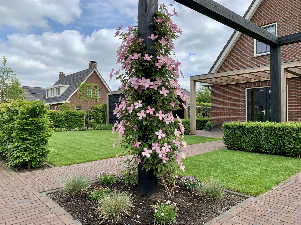 Klimplant Clematis montana Broughton S.(Bosrank) - Klimplanten